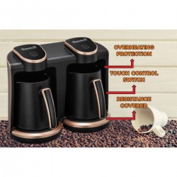 Hausberg HB-3820AU Μηχανή Ελληνικού 400W με Χωρητικότητα 500ml ΧΡΥΣΟ