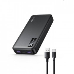 Ugreen PB312 Power Bank 20000mAh 20W με 2 Θύρες USB-A και Θύρα USB-C Μαύρο