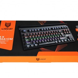 Liocat KX366+CM Gaming Μηχανικό Πληκτρολόγιο Tenkeyless με Outemu Red διακόπτες και RGB φωτισμό (Αγγλικό US)