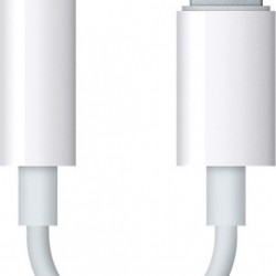 Apple Μετατροπέας Lightning male σε 3.5mm female Λευκό (MMX62AM/A)