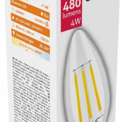 Avide ABLFC14NW-4W Λάμπα LED για Ντουί E14 και Σχήμα C35 Φυσικό Λευκό 480lm ABLFC14NW-4W