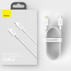 Baseus Superior USB-C to Lightning Cable 20W Λευκό 2m (CATLYS-C02)