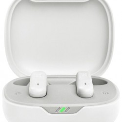 JBL Wave Flex Earbud Bluetooth Handsfree Ακουστικά με Θήκη Φόρτισης Λευκά