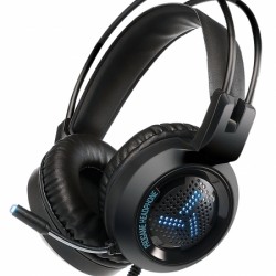 VARR GAMING COLORFUL BREATHING HEADSET USB 2X 3.5 VH8020 BLACK