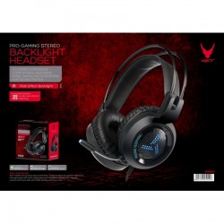 VARR GAMING COLORFUL BREATHING HEADSET USB 2X 3.5 VH8020 BLACK