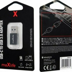 Maxlife Μετατροπέας USB-A male σε USB-C female