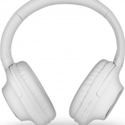 NOD Playlist Ασύρματα Bluetooth Over Ear Ακουστικά με 8 ώρες Λειτουργίας Λευκά