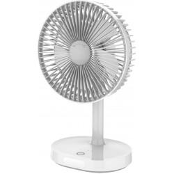 Platinet Ανεμιστηράκι USB Επαναφορτιζόμενο 3000mAh με Φωτισμό Λευκό