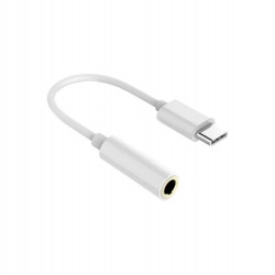 Platinet Μετατροπέας USB-C male σε 3.5mm female Λευκό (PMMA9824)