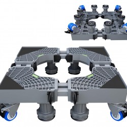 Βάση λευκών συσκευών TOOL-0066 με ρόδες, ρυθμιζόμενη, max 600kg, γκρι