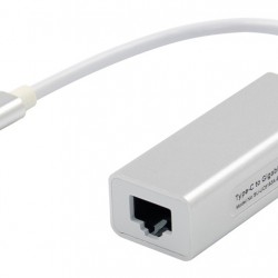 Αντάπτορας δικτύου ST735, USB-C, 1000Mbps Ethernet, ασημί