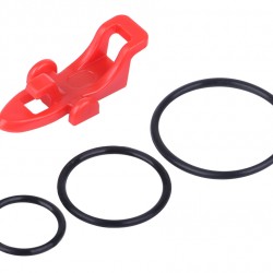 POWERTECH βάση για αγκίστρι ψαρέματος FISH-0026, 3 δαχτυλίδια, κόκκινο