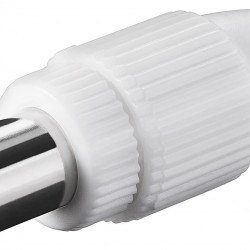 GOOBAY βύσμα coaxial 11500, αρσενικό, λευκό, 10τμχ