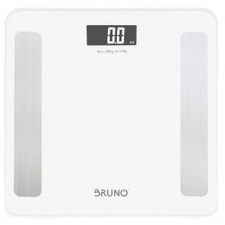 BRUNO Smart ψηφιακή ζυγαριά με λιπομετρητή BRN-0058, έως 180kg, λευκή