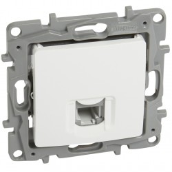 LEGRAND πρίζα RJ11 764569, λευκή