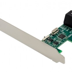 POWERTECH κάρτα επέκτασης PCIe σε 2x SATA 3.0 ST544, ASM1061