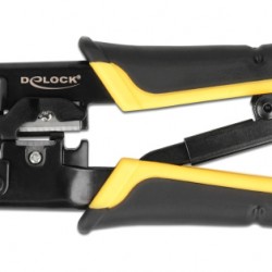 DELOCK εργαλείο πτύχωσης με απογυμνωτή καλωδίων RJ45/12/11 90505, 8+6+4P