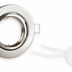 POWERTECH μεταλλικό πλαίσιο spot & ντουί GU10-003, χωνευτό, 81x31.5mm