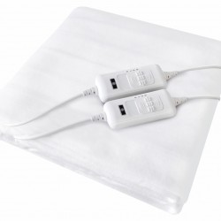 BRUNO ηλεκτρική κουβέρτα BRN-0065, διπλή, 160x140cm, 2x 60W, χειριστήρια