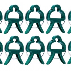 Κλιπ στήριξης φυτών GAR-0002, 6 x 4.5cm, πράσινο, 10τμχ