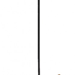 POWERTECH φωτιστικό οροφής HLL-0066, E27, Φ15, μεταλλικό, μαύρο