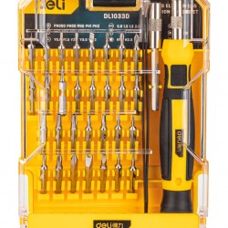 DELI σετ κατσαβίδια ακριβείας DL1033D, αντιολισθητική λαβή, Cr-V, 33τμχ