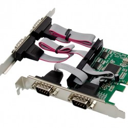 POWERTECH κάρτα επέκτασης PCIe σε 4x RS232 ST310, CH384L