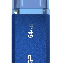 SILICON POWER USB Flash Drive Helios 202, 64GB, USB 3.2, μπλε