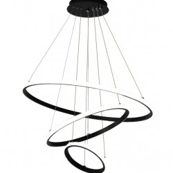 POWERTECH LED φωτιστικό οροφής HLL-0105, 44W, 4000K, 60x60cm, μαύρο