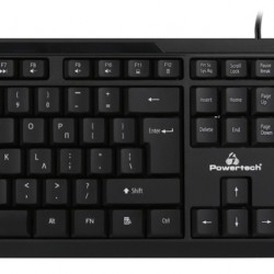 POWERTECH set ποντίκι & πληκτρολόγιο PT-1068, ενσύρματο, 1000DPI, μαύρο