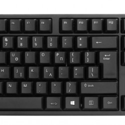 POWERTECH πληκτρολόγιο PT-1074, ενσύρματο, EN/GR, μαύρο