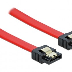 DELOCK καλώδιο SATA 82677, 6 Gb/s, 50cm, κόκκινο