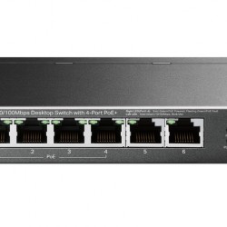 TP-LINK desktop switch TL-SF1006P, 6-Port 10/100Mbps, 4x PoE+, Ver. 1.0
