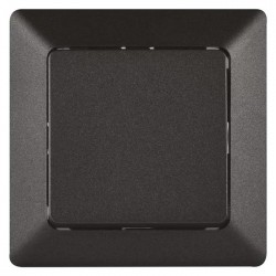 EMOS μπουτόν κουδουνιού/κλιμακοστάσιου A6100.9, μονό, 1/0, 10A, μαύρο