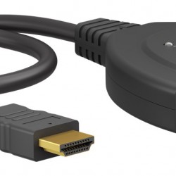GOOBAY HDMI switch 58487, 3-in σε 1-out, 4K/30Hz, μαύρο