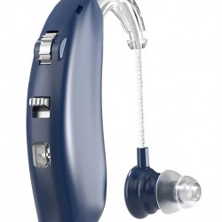 POWERTECH ακουστικό βαρηκοΐας PT-1096, επαναφορτιζόμενο, Bluetooth, μπλε