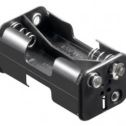 GOOBAY θήκη μπαταρίας 11465 για 4x AA μπαταρίες, μαύρη