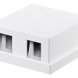 GOOBAY Keystone κυτίο 79366 για 2 θύρες δικτύου, 61.42mm, λευκό