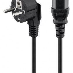 POWERTECH καλώδιο τροφοδοσίας CAB-P031, 3x 1mm², copper, 3m, μαύρο