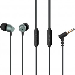 CELEBRAT earphones με μικρόφωνο D11, 3.5mm σύνδεση, Φ10mm, 1.2m, μαύρα