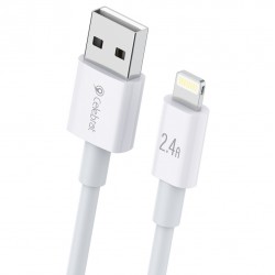 CELEBRAT καλώδιο Lightning σε USB CB-24L, 2.4A, 1.2m, λευκό