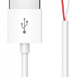 POWERTECH καλώδιο USB CAB-U156 με ελεύθερα άκρα, 1m, λευκό