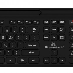 POWERTECH set ποντίκι & πληκτρολόγιο PT-1154, 2.4GHz & Bluetooth, μαύρο