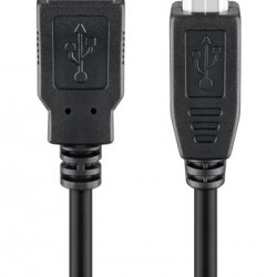 GOOBAY καλώδιο USB σε USB Type B 95129, 0.25m, 480Mbps, μαύρο
