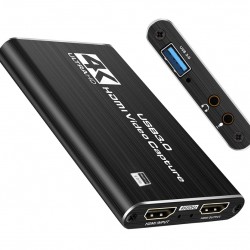 POWERTECH video capture CAB-H164, HDMI/USB σύνδεση, 4K/60Hz, μαύρο