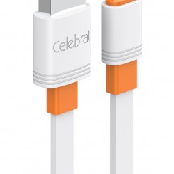 CELEBRAT καλώδιο Lightning σε USB CB-33L, flat, 2.4A, 1m, λευκό