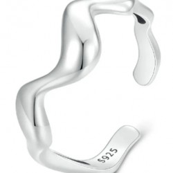 BAMOER δαχτυλίδι SCR954-E, ανοιγόμενο, ασήμι 925, ασημί