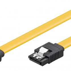 GOOBAY καλώδιο SATA 95020, γωνιακό, 6Gbps, 0.5m, κίτρινο
