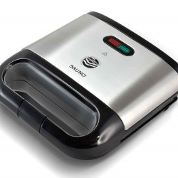 BRUNO τοστιέρα BRN-0165, 2 θέσεων, 800W, αντικολλητικές πλάκες, inox