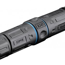 GOOBAY αδιάβροχος σύνδεσμος RJ45 Cat 6A 59582, IP68, μαύρος